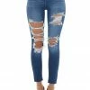 Cello Jeans Medium Wash Ripped Denim Skinny Jeans Bottoms 2 Cello Jeans Medium Wash Ripped Denim Skinny Jeans Bottoms