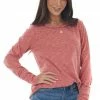 BiBi Melange Ruby Long Sleeve Thumb Hole Knit Top Tops