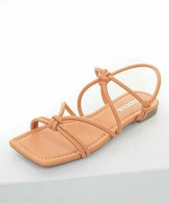 FORTUNE DYNAMIC Melon Faux Leather Strappy Open Toe Sandals Shoes