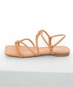 FORTUNE DYNAMIC Melon Faux Leather Strappy Open Toe Sandals Shoes