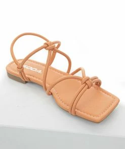 FORTUNE DYNAMIC Melon Faux Leather Strappy Open Toe Sandals Shoes