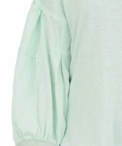 Easel Tops Mint Wide Fit Puff Sleeve Stitch Detail Top 22 Easel Tops Mint Wide Fit Puff Sleeve Stitch Detail Top