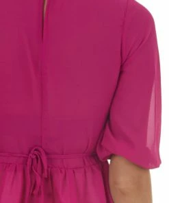 HYFVE Tops Mulberry Smocked Peplum Puff Sleeve Blouse 22 HYFVE Tops Mulberry Smocked Peplum Puff Sleeve Blouse