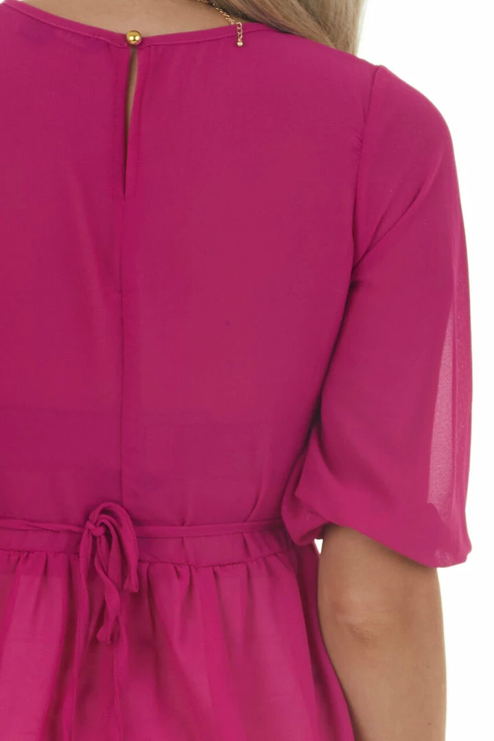 HYFVE Tops Mulberry Smocked Peplum Puff Sleeve Blouse 9 HYFVE Tops Mulberry Smocked Peplum Puff Sleeve Blouse