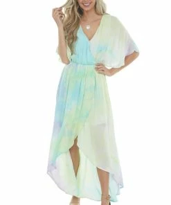 Main Strip Multicolor Tie Dye Maxi Dress Dresses