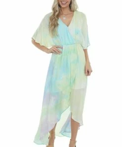 Main Strip Multicolor Tie Dye Maxi Dress Dresses