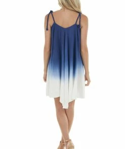J.NNA Navy Ombre Print Sleeveless Dress 24 J.NNA Navy Ombre Print Sleeveless Dress