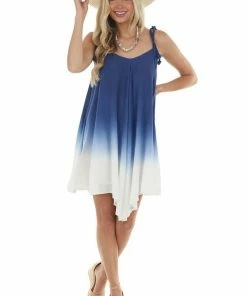 J.NNA Navy Ombre Print Sleeveless Dress 21 J.NNA Navy Ombre Print Sleeveless Dress