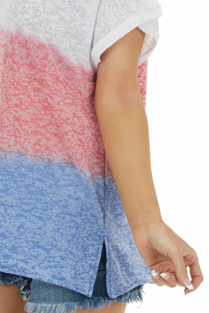 Peach Love Off White Colorblock Short Sleeve Sheer Jersey Knit Top 10 Peach Love Off White Colorblock Short Sleeve Sheer Jersey Knit Top