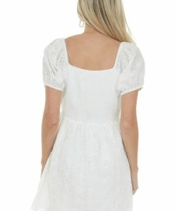 Jodifl Dresses Off White Eyelet Lace Empire Waist Short Dress 21 Jodifl Dresses Off White Eyelet Lace Empire Waist Short Dress