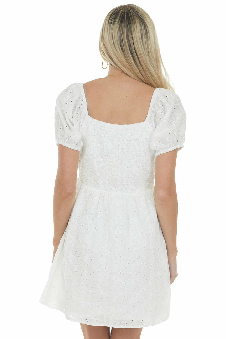 Jodifl Dresses Off White Eyelet Lace Empire Waist Short Dress 9 Jodifl Dresses Off White Eyelet Lace Empire Waist Short Dress