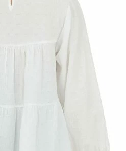 Ces Femme Off White Flowy Long Sleeve Babydoll Blouse Tops 25 Ces Femme Off White Flowy Long Sleeve Babydoll Blouse Tops