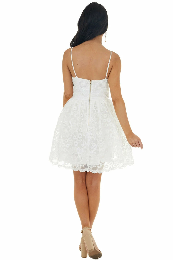 Dress Day Dresses Off White Lace Sleeveless Mini Dress 9 Dress Day Dresses Off White Lace Sleeveless Mini Dress