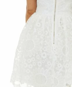 Dress Day Dresses Off White Lace Sleeveless Mini Dress 27 Dress Day Dresses Off White Lace Sleeveless Mini Dress