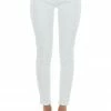 Cello Jeans Off White Mid Rise Rolled Cuff Skinny Jeggings
