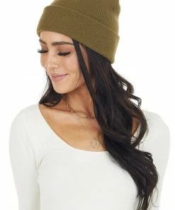 Olive & Pique Olive Solid Comfy Knit Basic Beanie