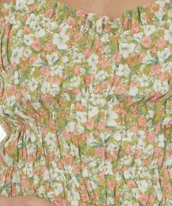 Lush Clothing Olive Floral Print Smocked Cropped Tank Top 13 Lush Clothing Olive Floral Print Smocked Cropped Tank Top