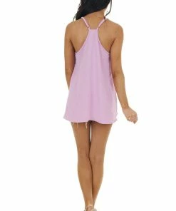 143 Story Orchid Surplice Wrap Sleeveless Camisole