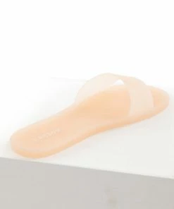 JOIA Shoes Peach Jelly One Strap Slide On Sandals