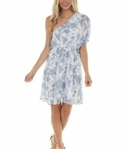 Gilli Pearl Floral Print One Shoulder Short Dress Dresses 20 Gilli Pearl Floral Print One Shoulder Short Dress Dresses