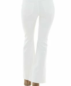 KanCan Pearl White High Rise Bootcut Distressed Jeans Bottoms