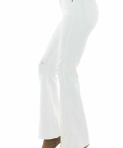 KanCan Pearl White High Rise Bootcut Distressed Jeans Bottoms
