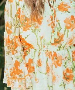 Flying Tomato Dresses Sage Floral Print Off The Shoulder Romper