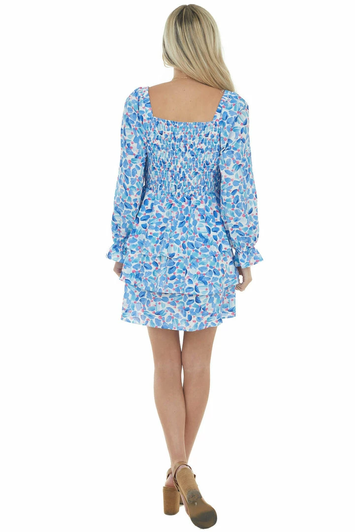 Jodifl Dresses Sapphire Printed Smocked Tiered Ruffle Dress 9 Jodifl Dresses Sapphire Printed Smocked Tiered Ruffle Dress