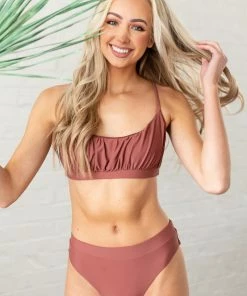 Mermaid Swimwear Sienna Ruched Scoop Neck High Leg Bikini Set Accessories 18 Mermaid Swimwear Sienna Ruched Scoop Neck High Leg Bikini Set Accessories