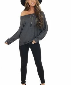 Cherish Stormy Dolman Sleeve Stretchy Knit Top With Banded Cuffs Tops 22 Cherish Stormy Dolman Sleeve Stretchy Knit Top With Banded Cuffs Tops