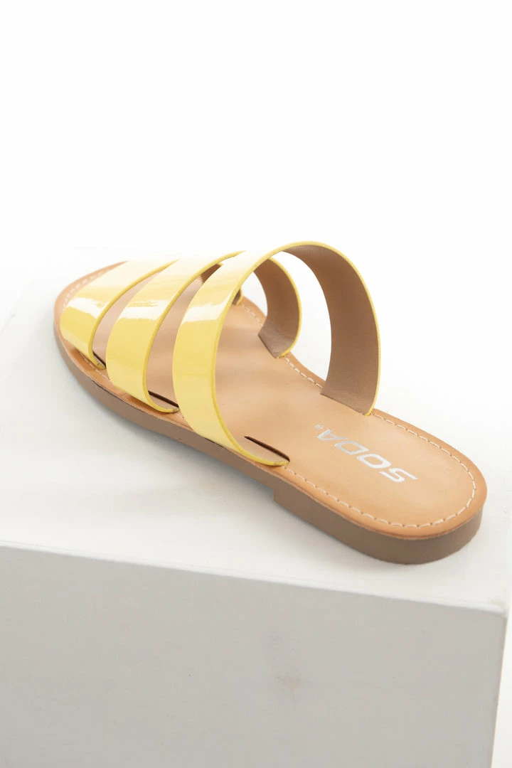 FORTUNE DYNAMIC Sunshine Triple Strap Square Toe Sandals 4 FORTUNE DYNAMIC Sunshine Triple Strap Square Toe Sandals