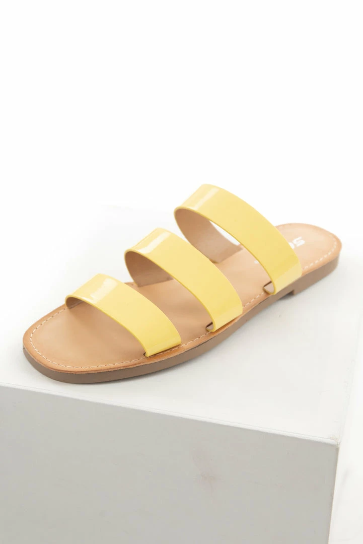 FORTUNE DYNAMIC Sunshine Triple Strap Square Toe Sandals 3 FORTUNE DYNAMIC Sunshine Triple Strap Square Toe Sandals
