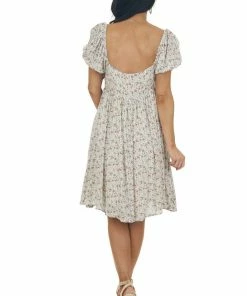 Sweet Lemon Dresses Vanilla Ditsy Floral Square Neck Short Dress 21 Sweet Lemon Dresses Vanilla Ditsy Floral Square Neck Short Dress