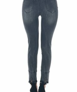 IWT Brands Vintage Black High Rise Whiskered Skinny Jeans