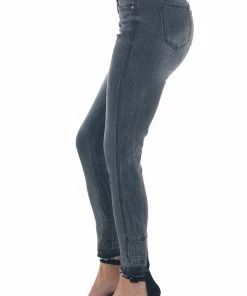 IWT Brands Vintage Black High Rise Whiskered Skinny Jeans