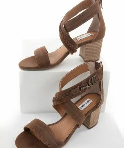 Brand Headquarters Walnut Criss Cross Strap Block Heel With Braided Detail Shoes 20 Brand Headquarters Walnut Criss Cross Strap Block Heel With Braided Detail Shoes