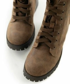JP ORIGINAL CORP Shoes Warm Walnut Faux Leather Lace Up Combat Boots 17 JP ORIGINAL CORP Shoes Warm Walnut Faux Leather Lace Up Combat Boots