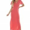 HEIMISH Dresses Watermelon Criss Cross V Neck Knit Maxi Dress