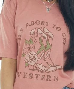 Sweet Claire Watermelon 'Western' Oversized Graphic Tee 14 Sweet Claire Watermelon 'Western' Oversized Graphic Tee