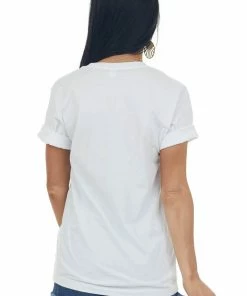 Blume+Co White 'Beer And Tacos' Desert Graphic Tee