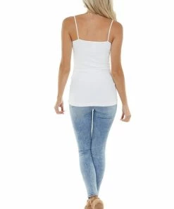 Nikibiki Tops White Seamless Cami Slip 21 Nikibiki Tops White Seamless Cami Slip