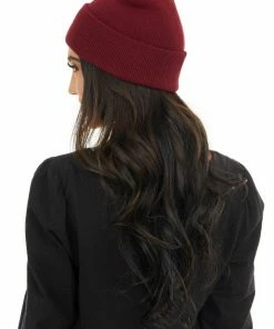 Olive & Pique Wine Solid Comfy Knit Basic Beanie